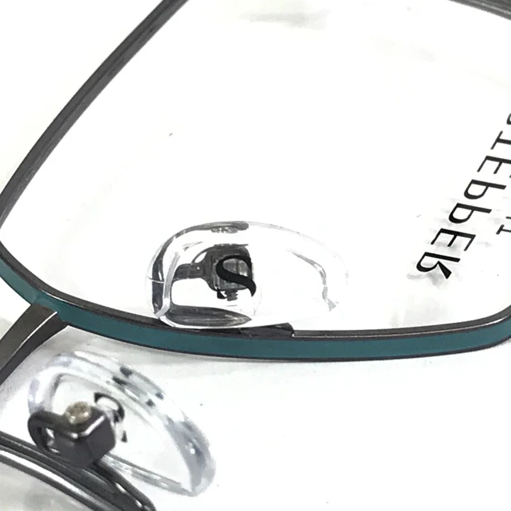 Stepper Eyeglasses Frames STS-40251 F026 Gunmetal Blue Gray Geometric 54-17-140
